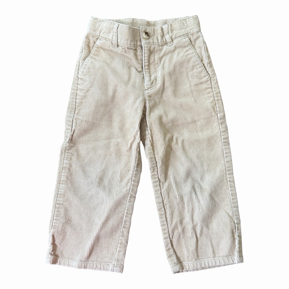 Janie and Jack Boys 2T Corduroy Pants Tan Straight Leg